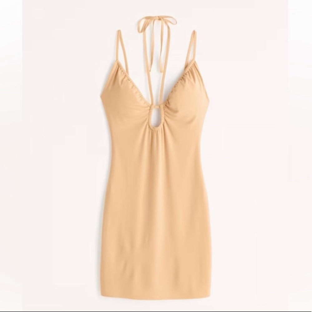 NEVER WORN ABERCROMBIE ORANGE MINI DRESS